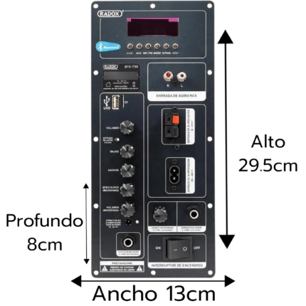 MODULO AMPLIFICADO 100w RMS 010-705 (Radox)