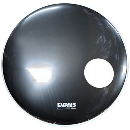 PARCHE 22" PARA BOMBO NEGRO LISO (Evans)